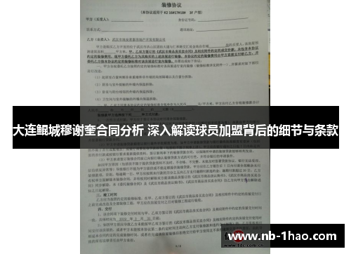 大连鲲城穆谢奎合同分析 深入解读球员加盟背后的细节与条款